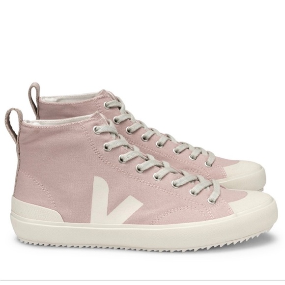 Veja Nova High Top Canvas Babe Pierre Sneakers Pink Women’s 9 - Picture 2 of 7